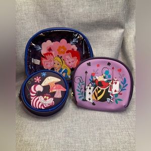 Disney Alice in Wonderland Floral Cosmetic Bag Set